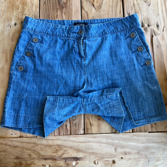 THE LIMITED Chambray tailored Bermuda Shorts size 10 - Picture 10 of 14